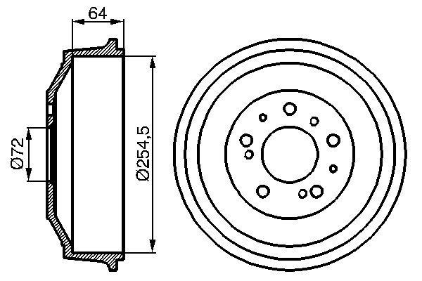 Bosch Brake Drums - 0986477031-PK2#3