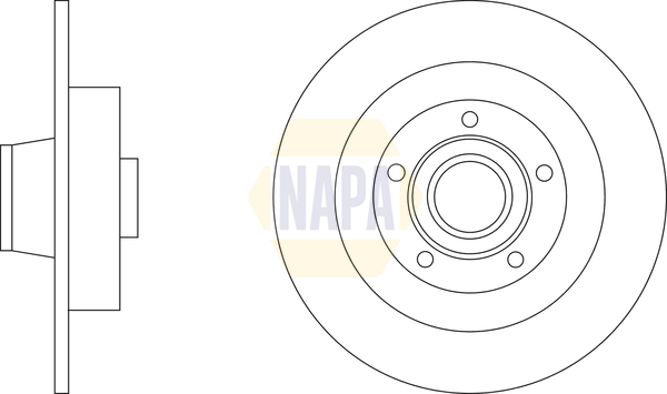Borg & Beck Brake Disc Rotors - NBD5879