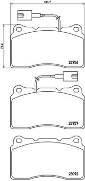 Brembo Brake Pads Set - P23134