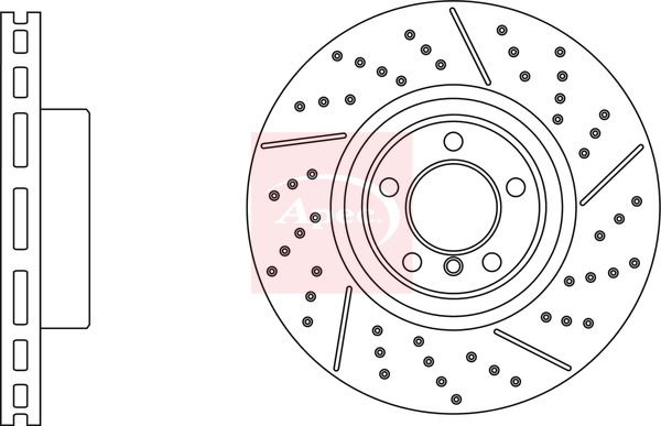 Apec Blue Brake Disc Rotor - DSK3251