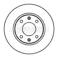 Borg & Beck Brake Disc Rotors - BBD4909