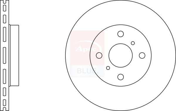 Apec Blue Brake Disc Rotors - SDK6435