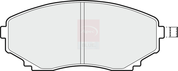 Apec Blue Brake Pad Set - PD3449