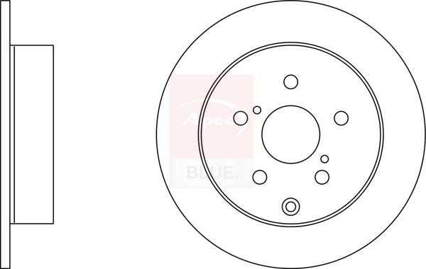 Apec Blue Brake Disc Rotors - SDK6509