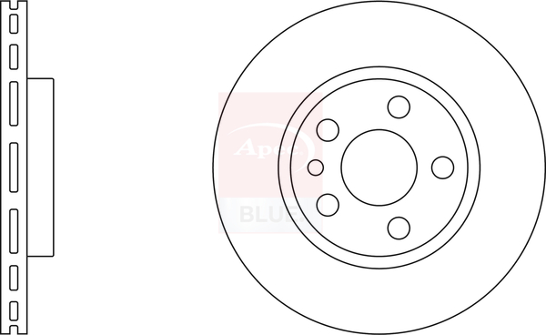 Apec Blue Brake Disc Rotors - SDK6073