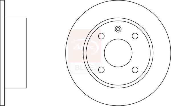 Apec Blue Brake Disc Rotors - SDK6310