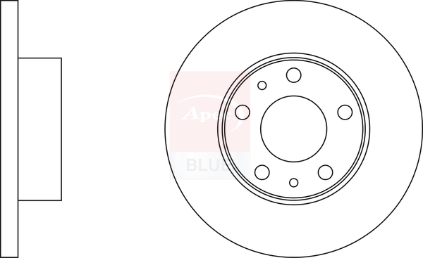 Apec Blue Brake Disc Rotors - SDK6267