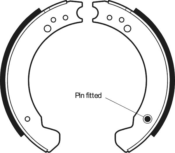 Apec Brake Shoe Set - SHU267