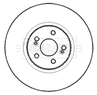 Borg & Beck Brake Disc Rotors - BBD5764S