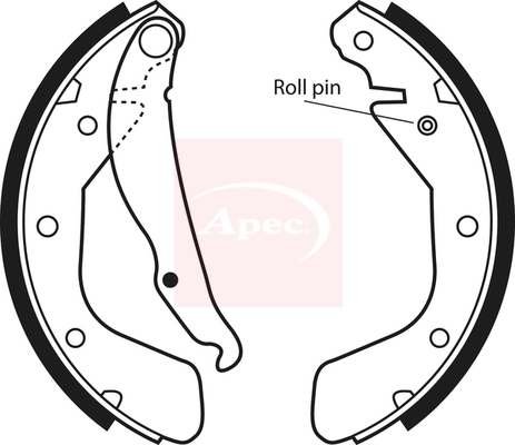 Apec Brake Shoe Set - SHU492