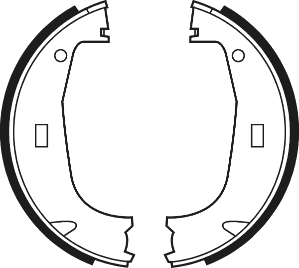 Apec Brake Shoe Set - SHU546