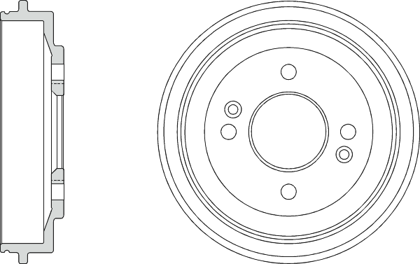 Blue Print Brake Shoes Set - DRM9223