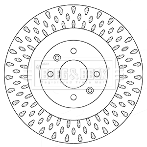 Borg & Beck Brake Disc Rotors - BBD5354