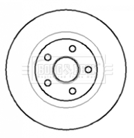 Quinton Hazell Brake Disc Rotors - BBD5711S