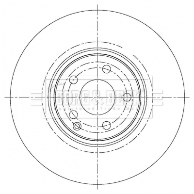 Borg & Beck Brake Disc Rotors - BBD6083S