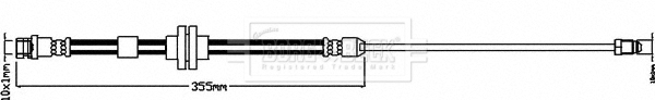 Borg & Beck Brake Hose - BBH8661
