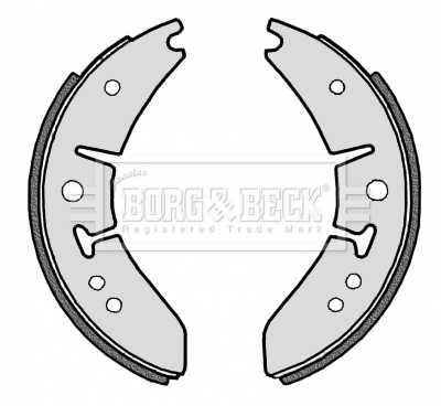 Borg & Beck Brake Shoe Set - BBS6080