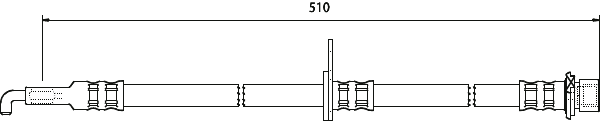 Apec Brake Hoses, Lines & Fittings - HOS3745