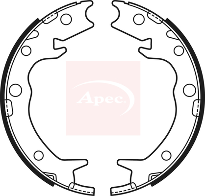 Apec Brake Shoes Set - SHU699