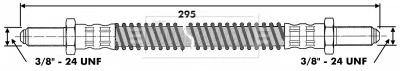 Borg & Beck Brake Hose - BBH6480